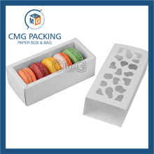 Белая матовая ламинированная бумага Бумажная коробочка для торта (коробка CMG-cake-019)